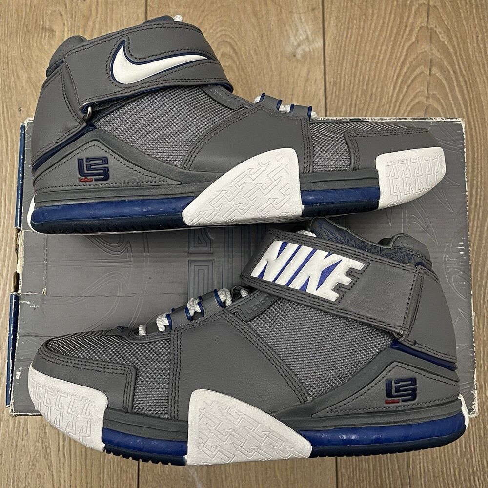 Nike LeBron 2 All-Star Cool Grey (2005) Size 9 VINTAGE Basketball Shoes Sneakers